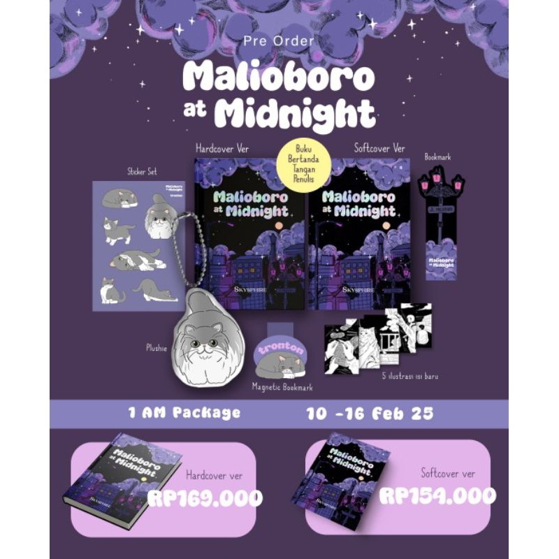 

Novel Malioboro at Midnight Hardcover - Skysphire - Bukune (Original) / Midnight Diaries By Malioboro Hartigan