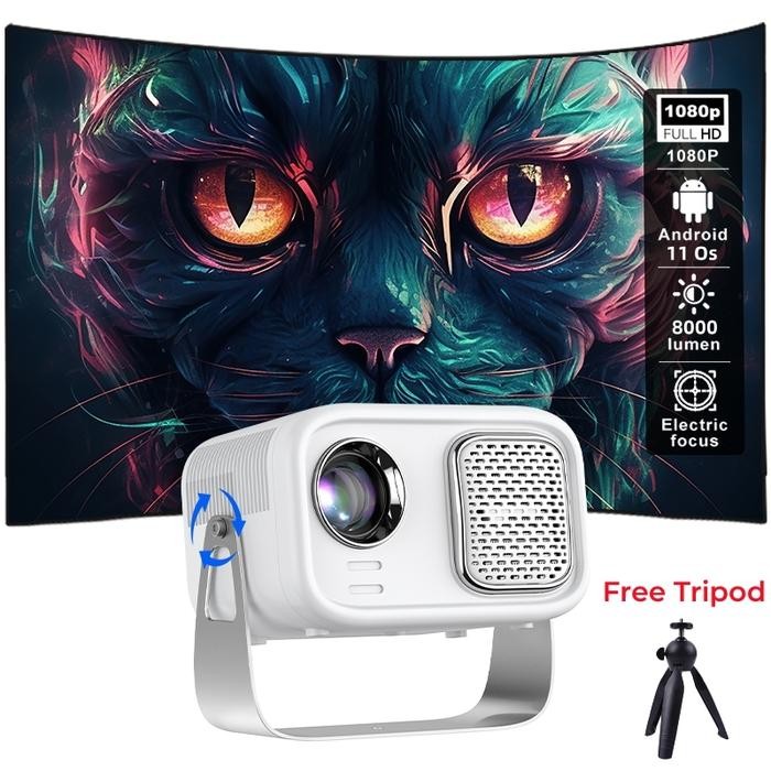 QIAOLET K1A projector mini 8000 Lumens android projector 5g wifi Android 11 proyektor