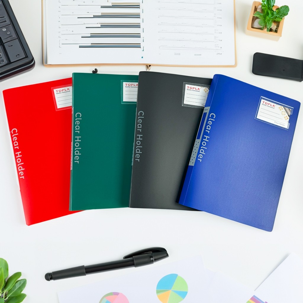 

New Clear Holder Map Dokumen BESAR ANTI AIR F4 File Keeper Document Ijazah Tempat Berkas Display Book A4Premium