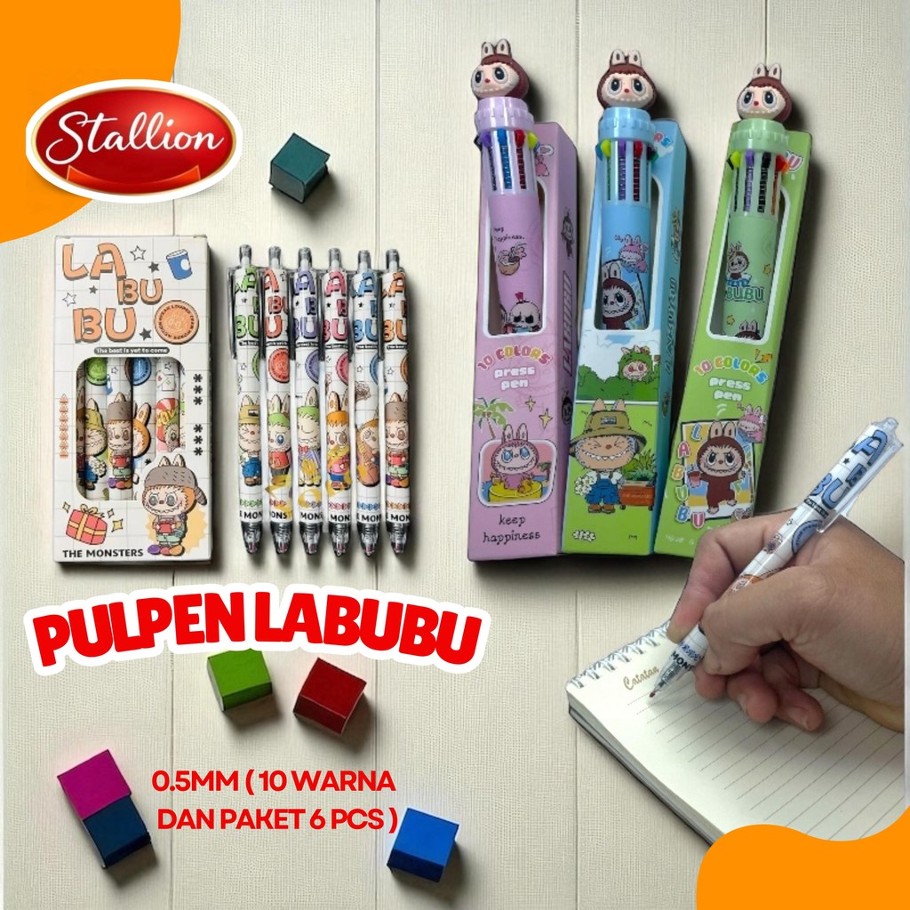 

Pulpen Gel 0.5mm Set Isi 6PCS Karakter Kartun Lucu Bolpoin 10 Warna Aesthetic Tinta Gel Mekanik
