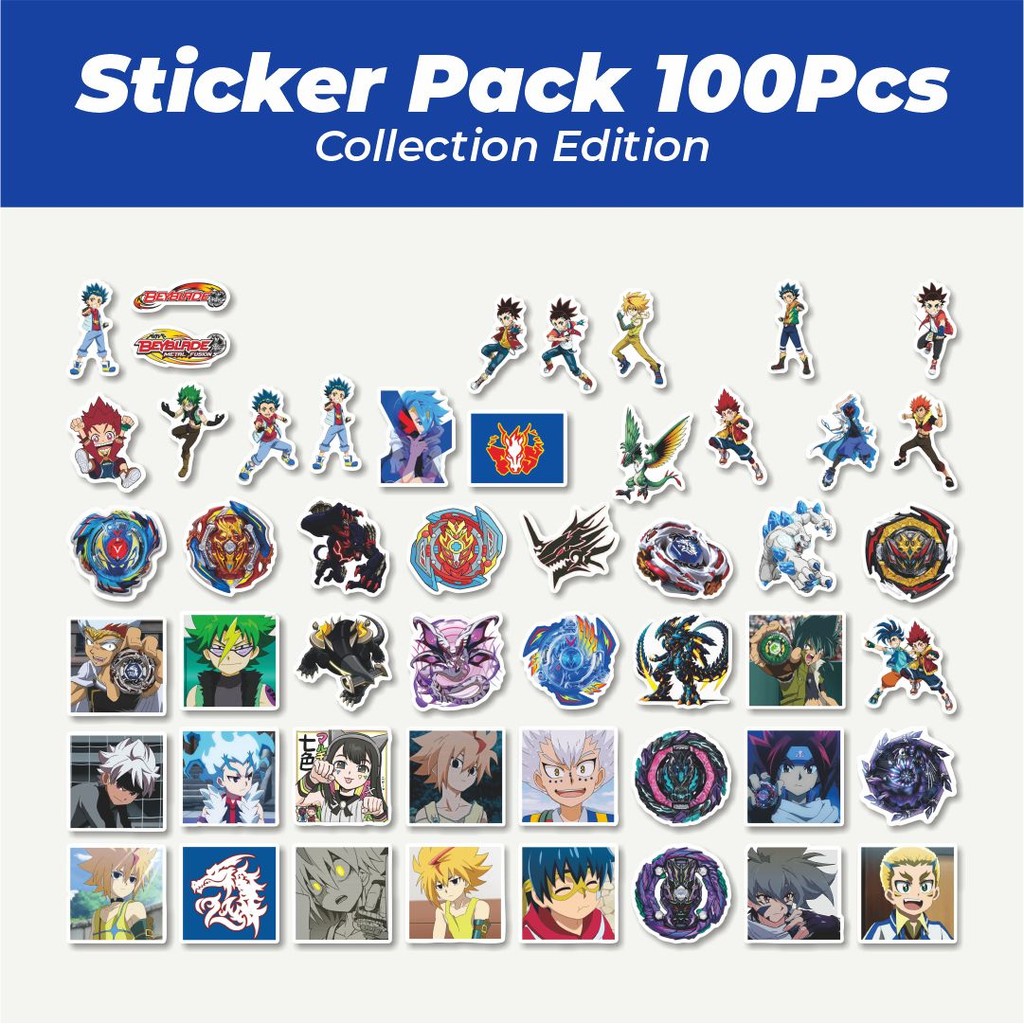 

Hot Stiker Anime Random Beyblade Mix Lucu Anti Air Stikers Berperekat Waterproof Sticker Decal Buat Motor Helm Buku Journal Koper Casing HP Laptop Botol Minum