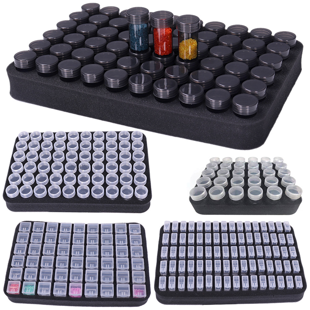 Diamond Painting Accessories Paintings Container for Beads Jars Bead Bag Box Organizer Paint Storage