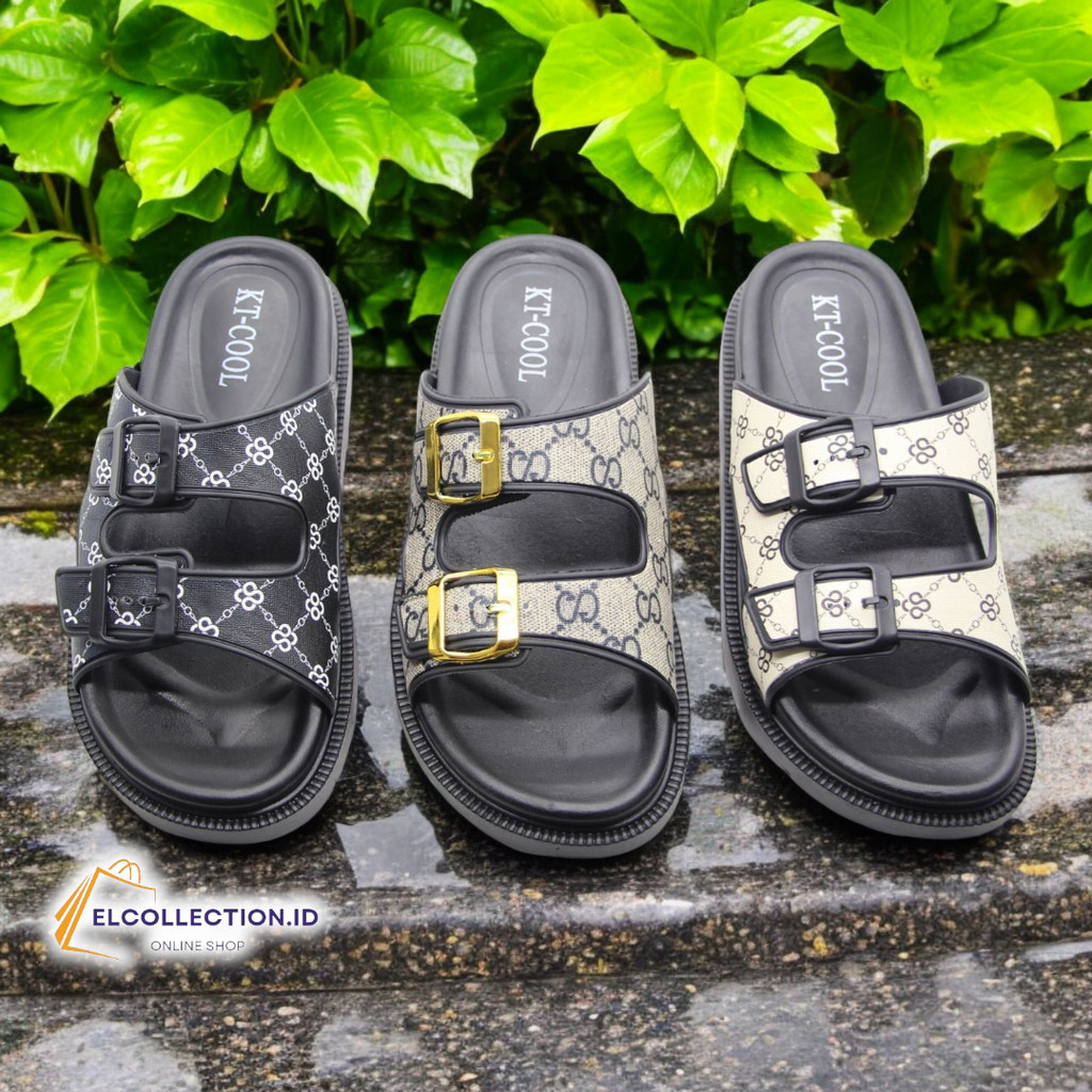 KT2021 | KT2020 | Sandal Selop Wanita Model Terbaru 2025 | Selop 2 Ban Bahan Premium Modis dan Nyama