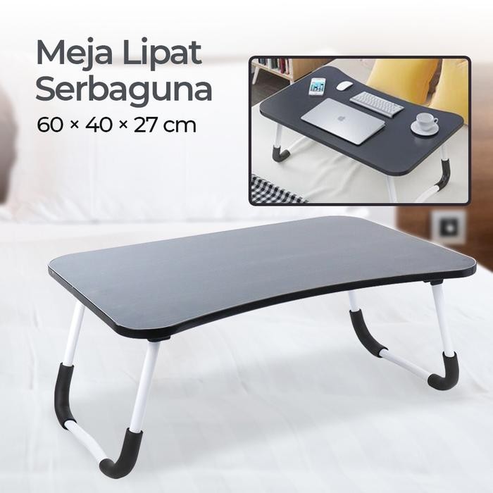 [ORIGINAL] TaffHOME ND-02 Meja Rolling Laptop 60x40 cm Portable Adjustable Lipat 60 x 40 cm Notebook