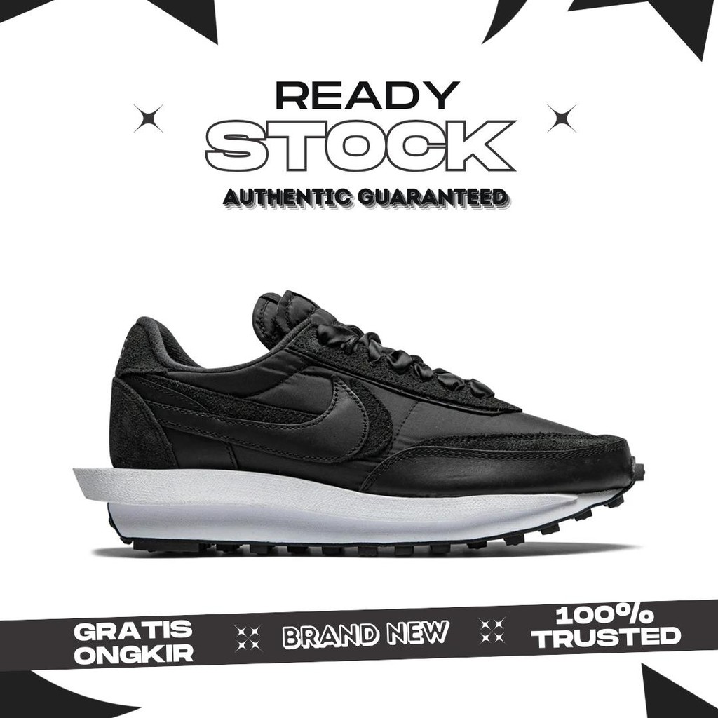 Sacai LD Waffle Black Nylon