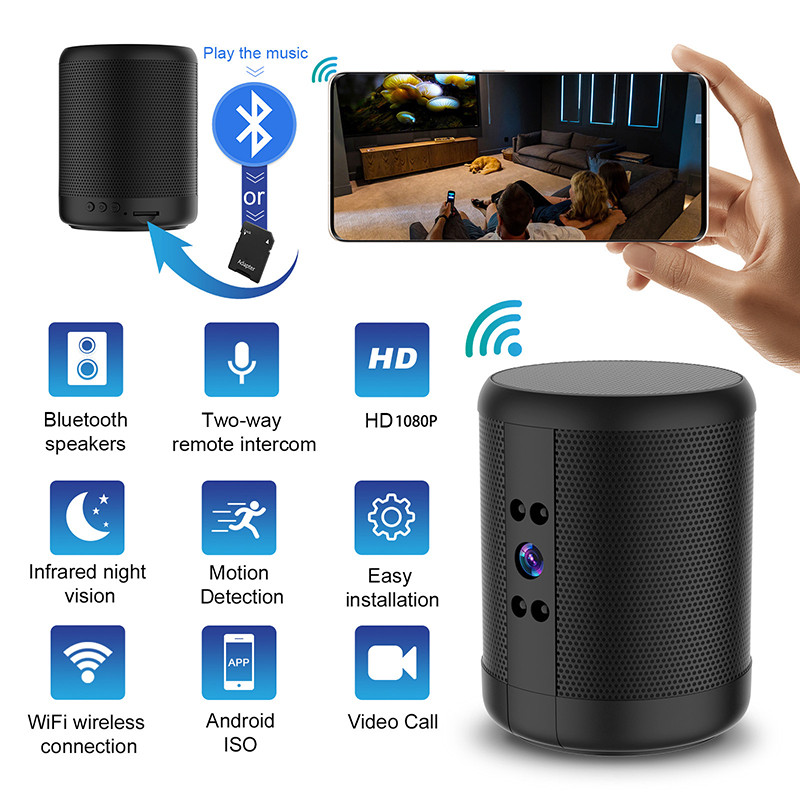 New Surveillance Camera HD Night Vision Wifi Indoor And Outdoor Dual Voice Dialogue Camera Bluetooth