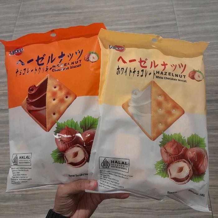 

Larbee Biskuit Rasa Hazelnut White Chocolate / Hazelnut Chocolate Import 196gr