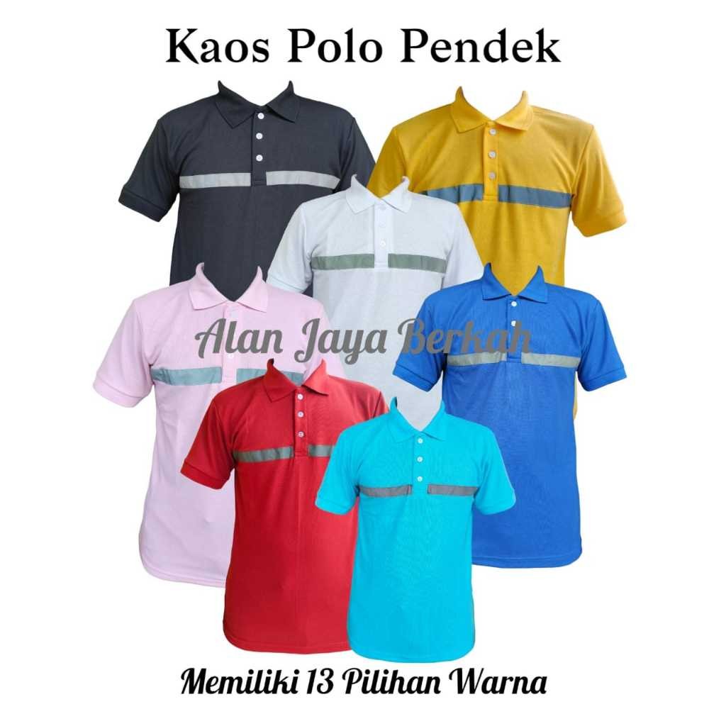 COD Kaos POLO kerah pendek safety baju bengkel kaos perusahaan / pabrik Kaos Safety/Kaos safety polo