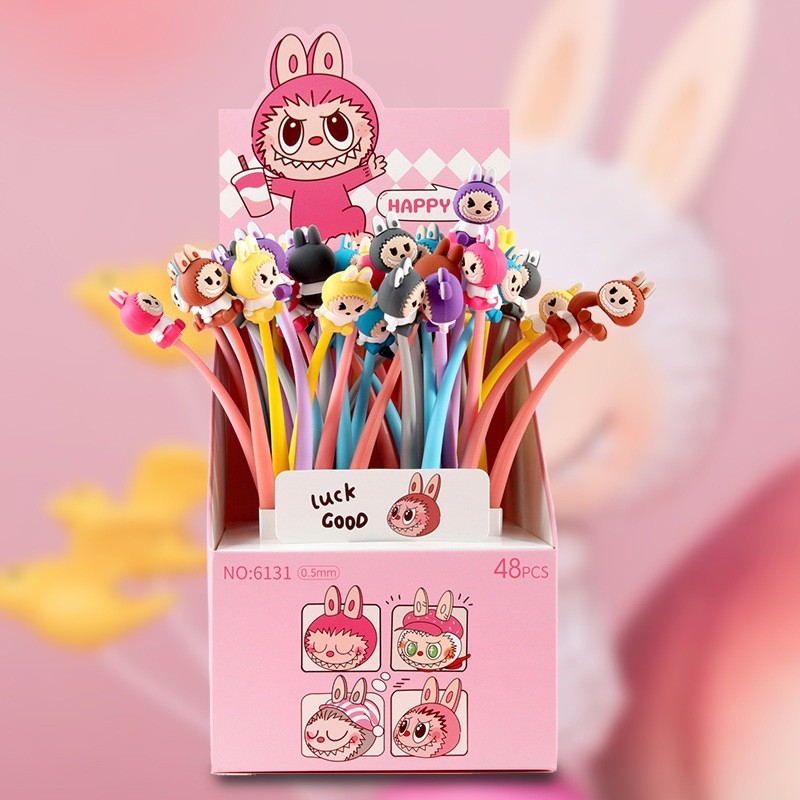 

{Labubu} Pen Gel Akrilik Lucu Imut Menarik Premium Karakter Labubu Lentur No. 6131 by Kakabicam