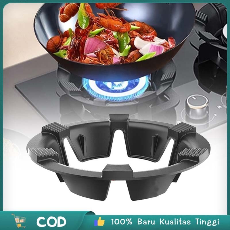 Tatakan Kompor Anti Angin Kaki 6 Alas Kompor Gas Tatakan Pelindung Kompor Anti Angin