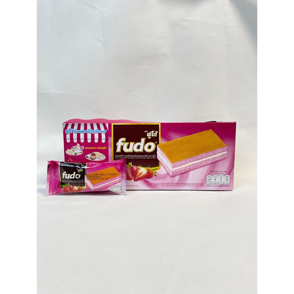 

PALUBUTUNG - Fudo Layer Cake 1 box (24 pcs @14gr) Cake Layer Cream Coklat Pandan Strawberry
