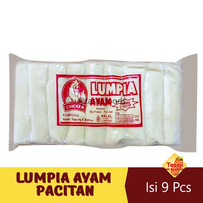 

Lumpia Ayam Pacitan Frozen Isi 9 Pcs Grosir