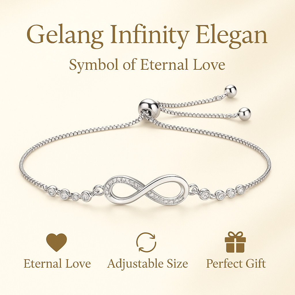 Horizon Jewels Bracelet Gelang Wanita Titanium Bracelet Anti Karat Wanita Adjustable Korean Emas Aks