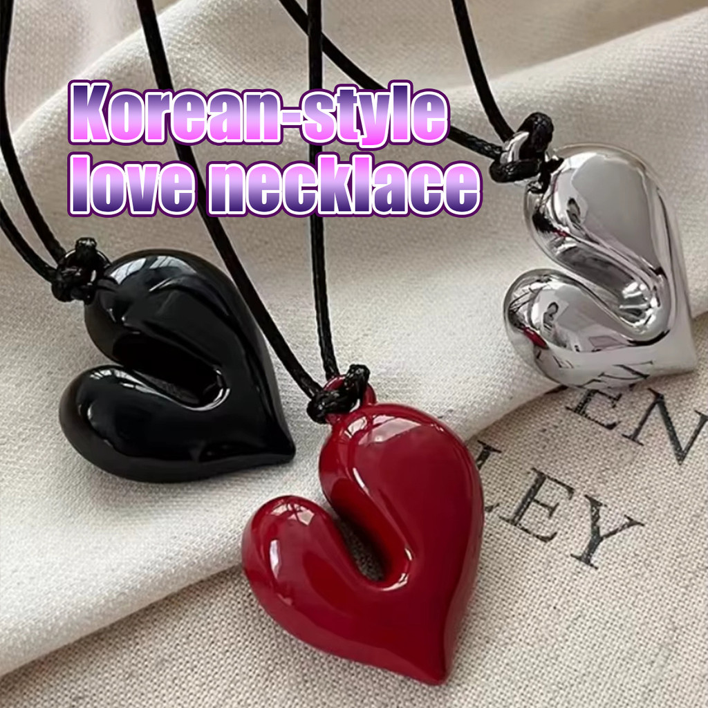 【1PC】Gelang Kalung Wanita bentuk Hati bisa berubah warna sesuai suhu Gelang Kalung Mood Aesthetic