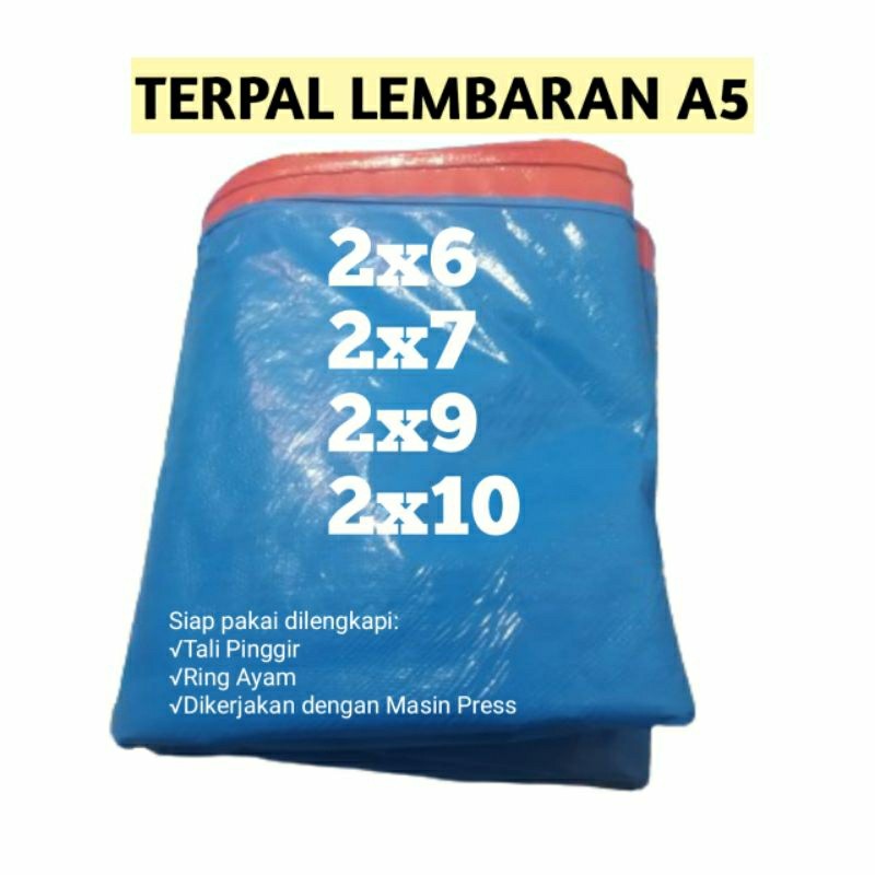 Terpal Plastik Korea A5 Lembaran Tebal Anti Bocor Ukuran 2x6 2x7 2x8 2x9 2x10 Meter Serbaguna
TERPAL