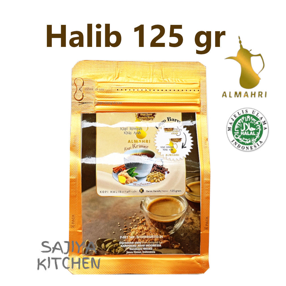 

Al Mahri Kopi Halib Susu Khas Arab 125 gr Gahwa Coffee Robusta dengan Rempah Praktis