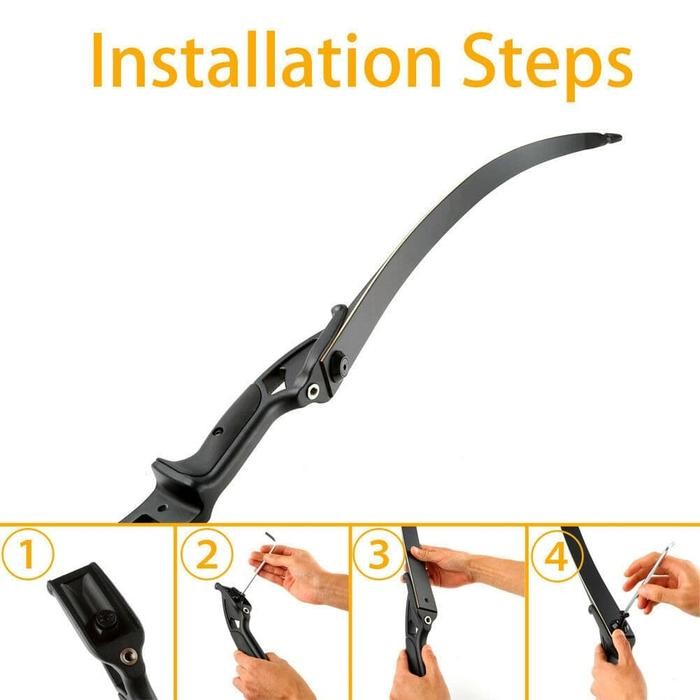 Paket HEMAT Busur Import Junxing F177 Pemula Pria Wanita Recurve Bow - Hitam, 30 lbsAMINAH MALL KUY