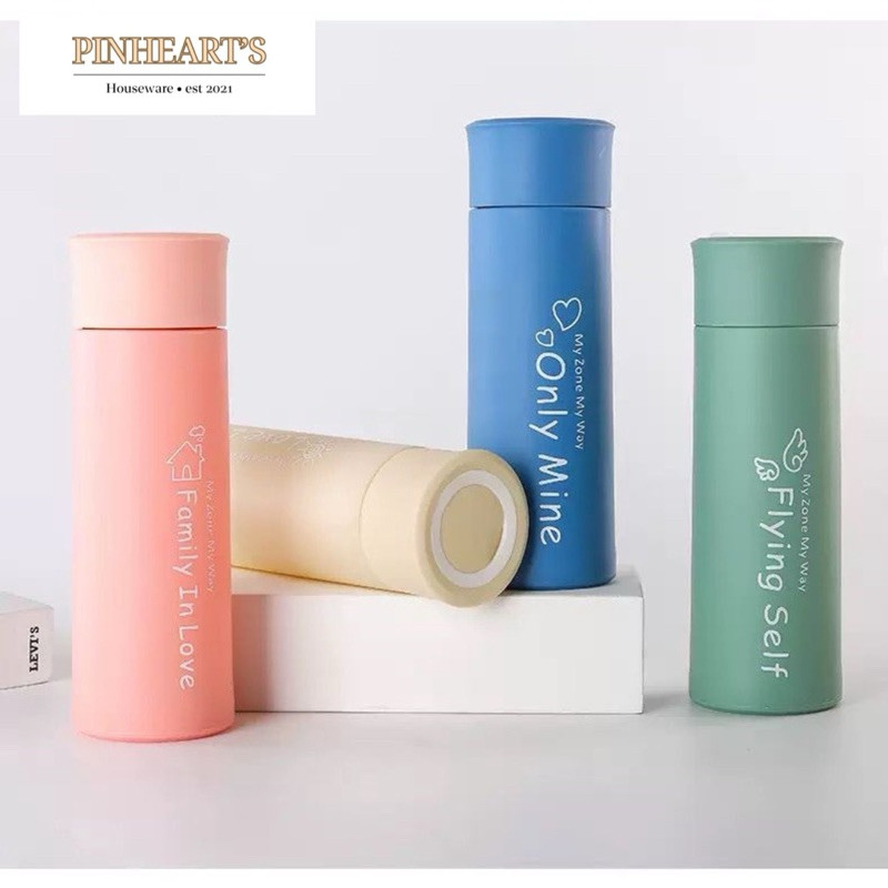 HSO - BOTOL MINUM KACA MY ZONE MY WAY 400ml | TUMBLER BOTOL MINUM KOREA LUXURY BPA FREE | BOTOL MINU