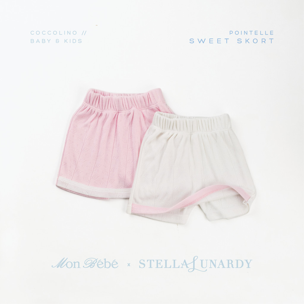 Mon Bébé x Stella Lunardy - Coccolino Baby & Kids POINTELLE Sweet Skort Pack / Baju Bayi dan Anak Ba