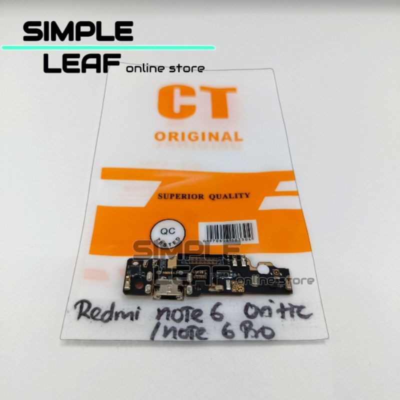 flexibel konektor cas papan cas connector charger Xiaomi redmi note 6 / xiaomi redmi note 6 pro + ic