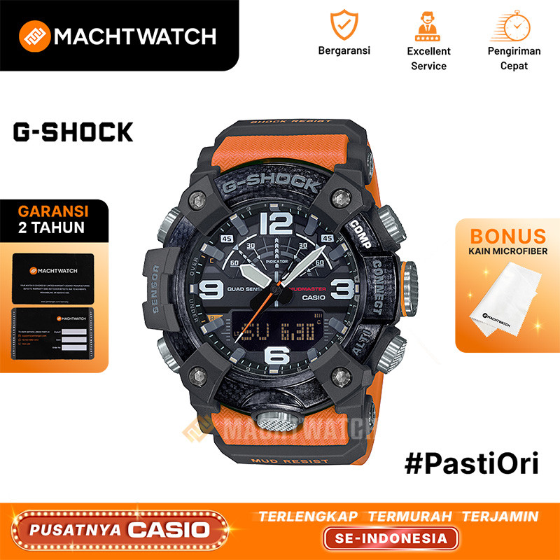 Jam Tangan Pria Casio G-Shock Mudmaster GG-B100-1A9DR GG-B100 GGB100 Master Of G Carbon Core Guard O