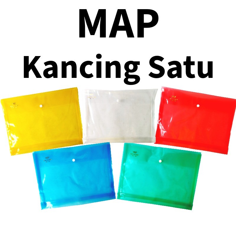 ❤️️Map kancing sz Folio Bening / Map folder / Bag folder Kancing Mika❤️️