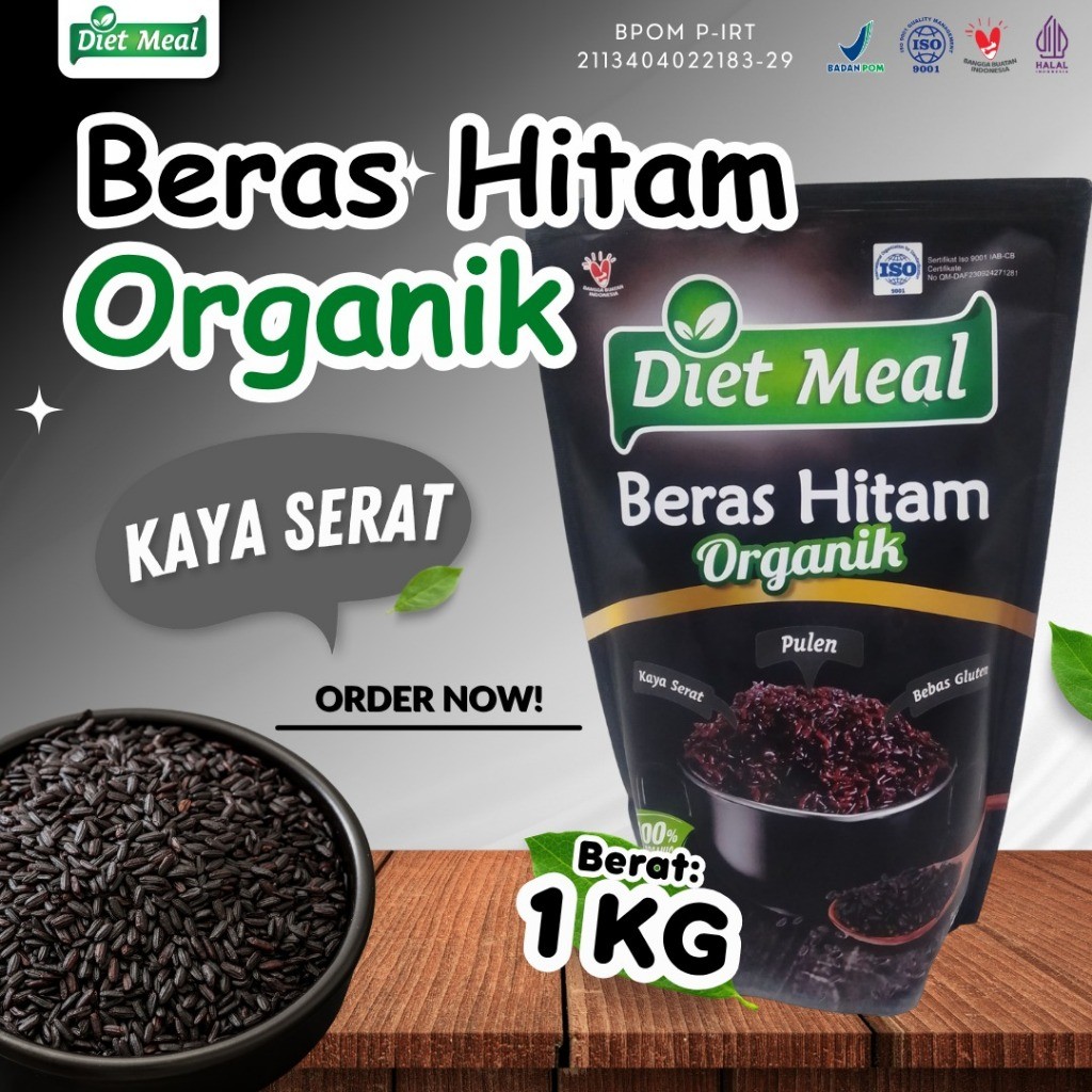 

Dietmeal Beras Hitam Organik Pulen Kemasan 1KG