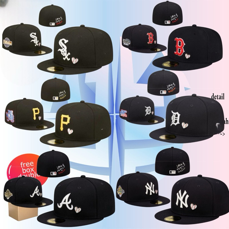 Snapback Fitted SOX,Topi fitted NY,Fitted logo D