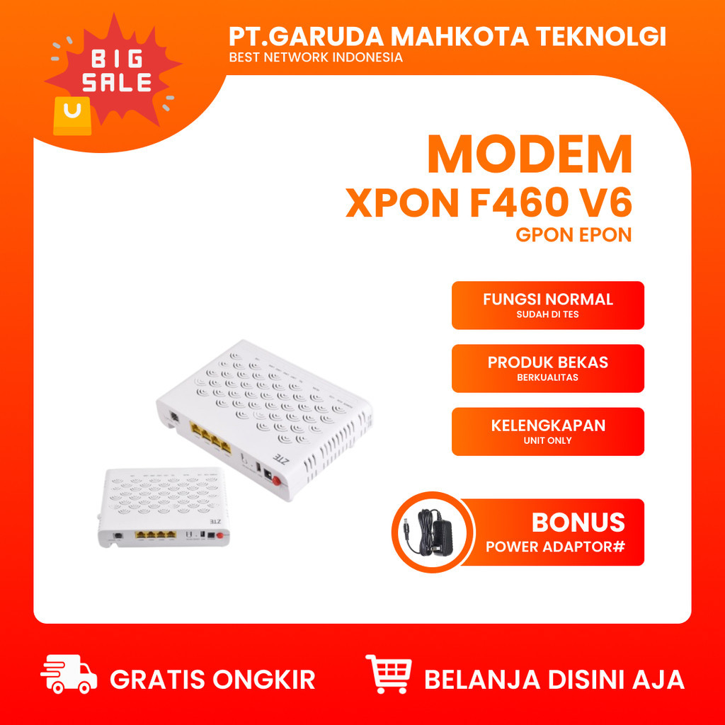 Modem Router F460 V6 Epon Modem Router Ont Onu
