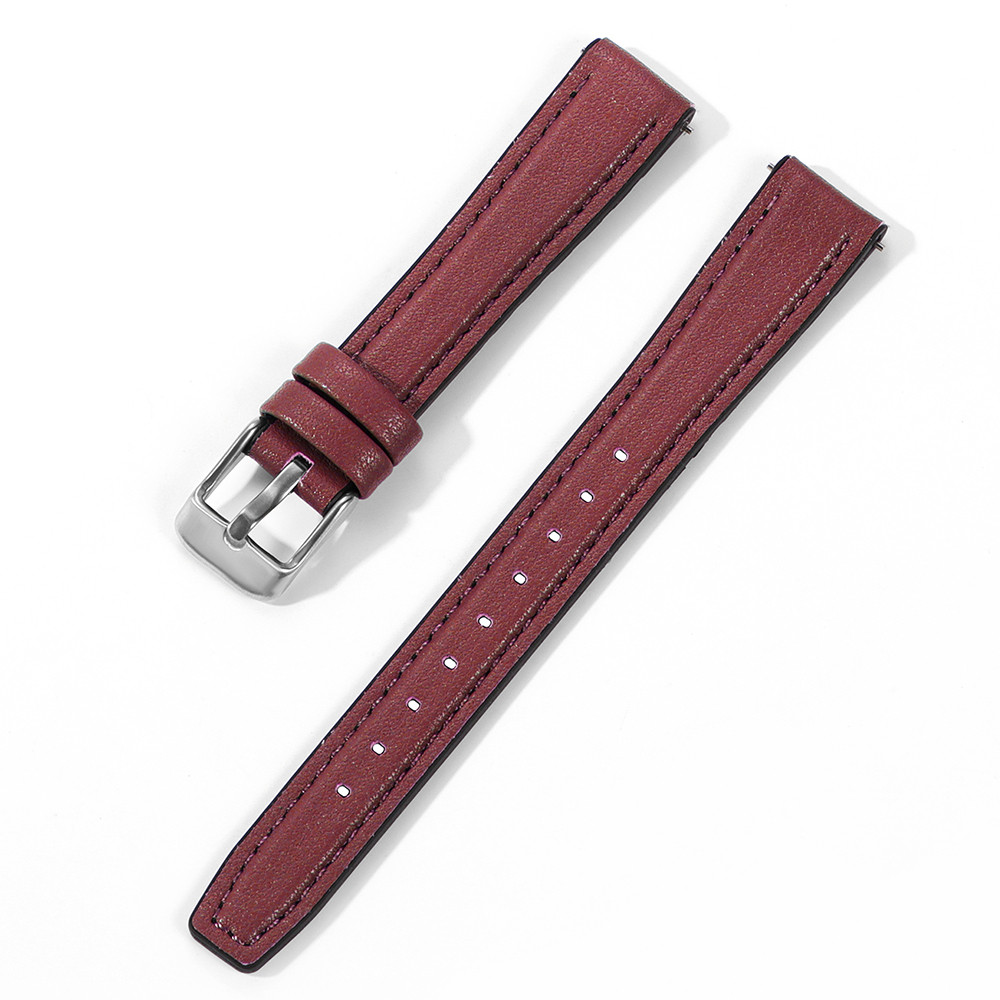 10mm 12mm Cow Leather Watch Strap Ultra-thin Wristbelt 14mm 16mm Slim Watch Band for SEIKO SSVW165 W