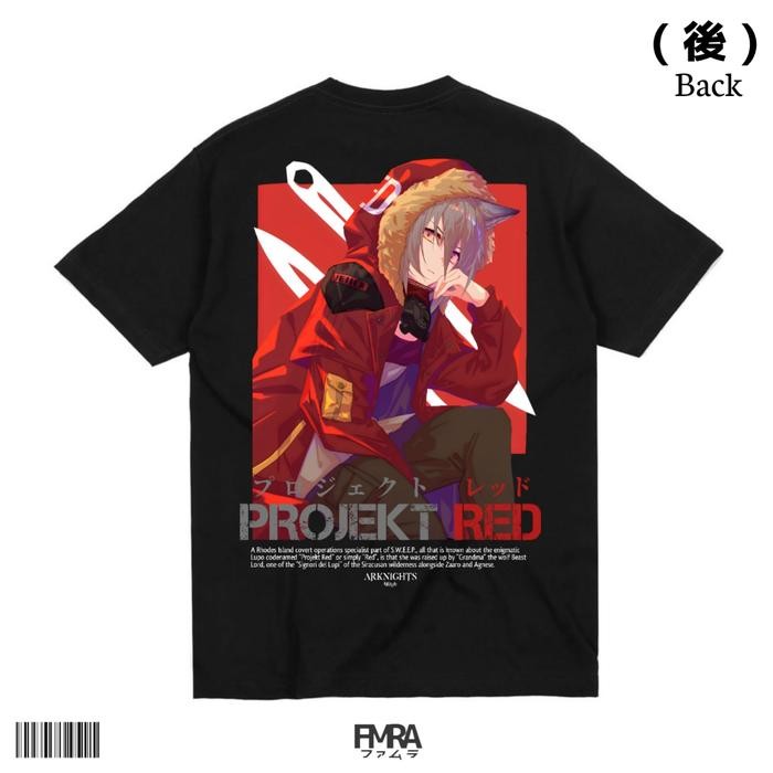 (COD) T-Shirt / Baju Kaos Arknights Projekt Red - S