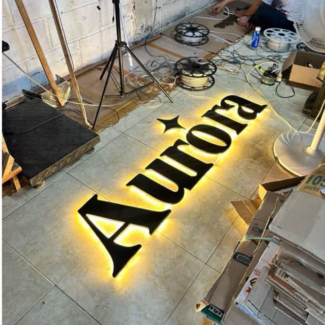 CUSTOM NAMA LOGO TIMBUL STUDIO CUSTOM HURUF TIMBUL PVC OUTDOOR HARGA PER - [ HURUF ] / 25-40 CM OUTD