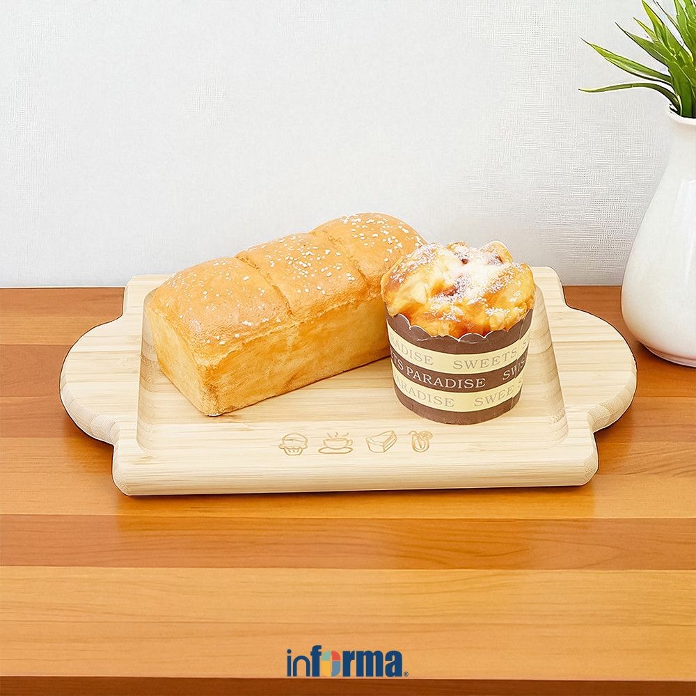 Informa Cooking Color 28X17X1.5 cm Douya Nampan Saji - Cokelat Serving Tray Baki Makanan Minuman Nam