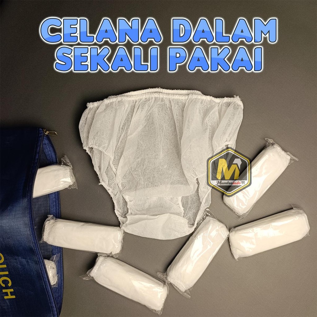 Celana Dalam Sekali Pakai / CD Darurat Perlengkapan Haji dan Umroh