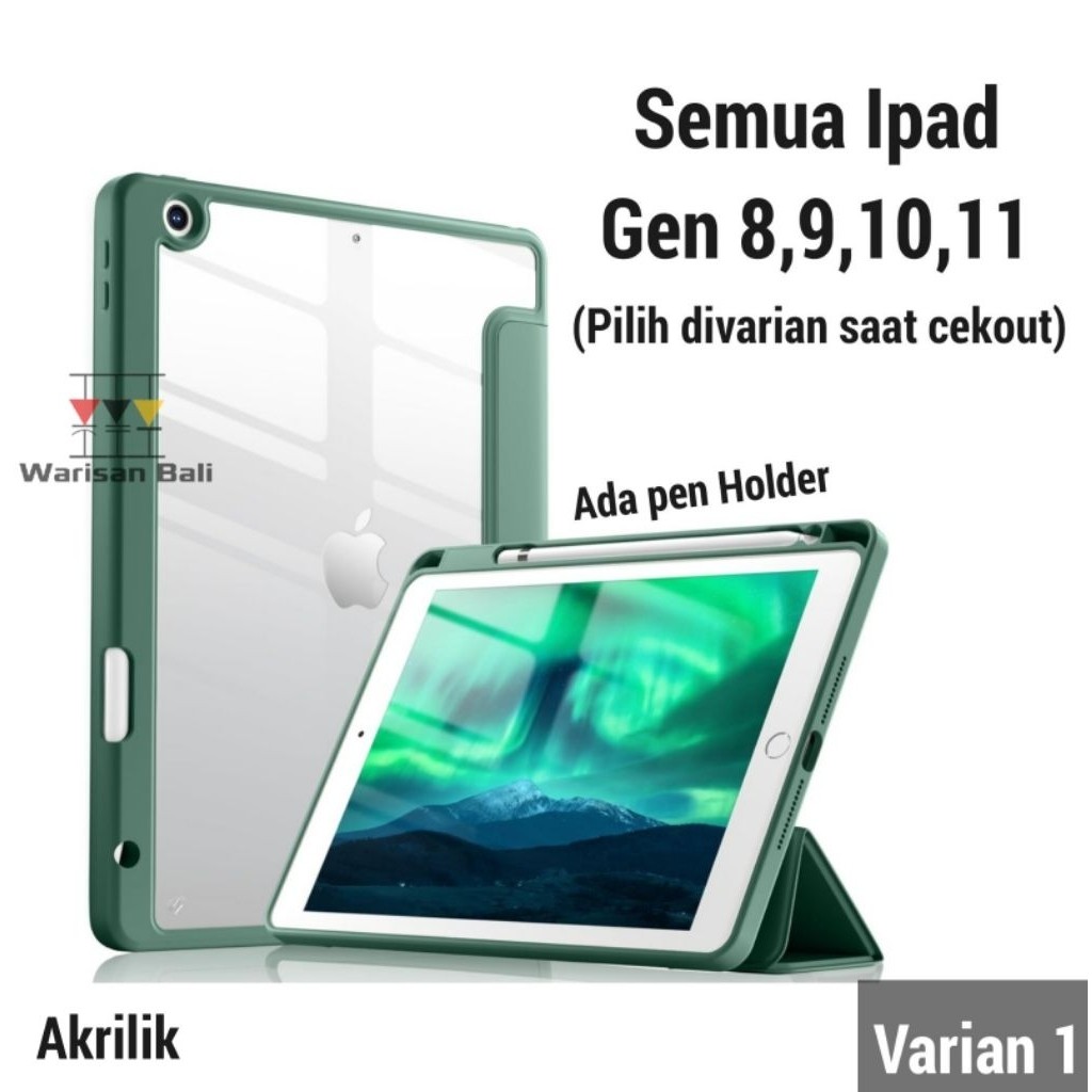 Case Ipad Akrilik Ipad gen 9 10 11 A16 dan Terbaru Hardcase Ipad Apple Varian 1