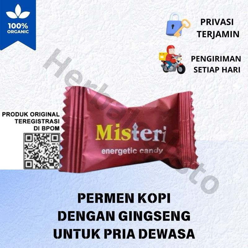 COD Permen Pria Kuat Tahan Lama Misteri Candy Permen Kopi Stamina Pria Permen Kopi Dengan Ginseng