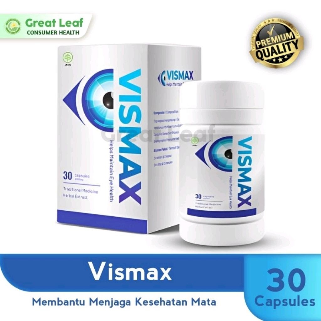 VISMAX ASLI ORIGINAL DISTRIBUTOR RESMI KAPSUL VITAMIN MATA KATARAK GLUKOMA RABUN BURAM MINUS BPOM