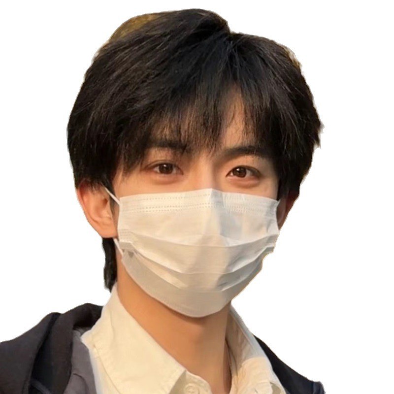Wig Rambut Pendek Gaya Korea, Rambut Buatan Tampan Pria Tidak Terlihat Wig Ringan Bernapas Mode Anak