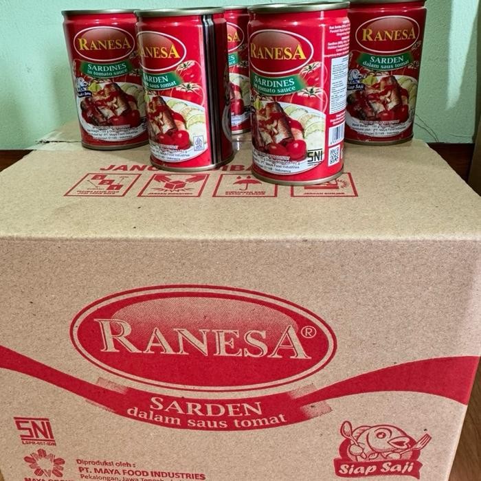 PROMO  SARDEN RANESA 155gr (perkarton) isi 50 pcs Kaleng