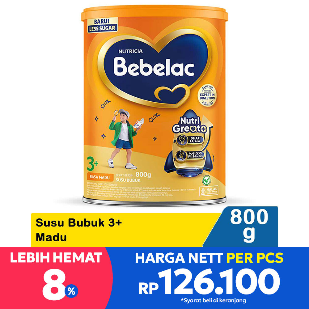 BEBELAC 4 / 3+ SUSU BUBUK MADU 800g