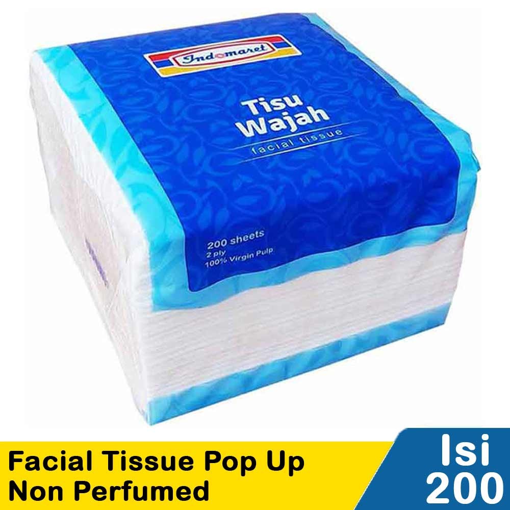 Indomaret Facial Tissue Pop Up 200'S Non Perfumed