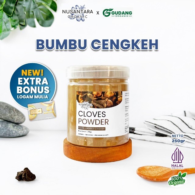 Nusantara Organic Cengkeh Bubuk Ground Spice Original Natural Tanpa Campuran Halal Organik 250gr Gud