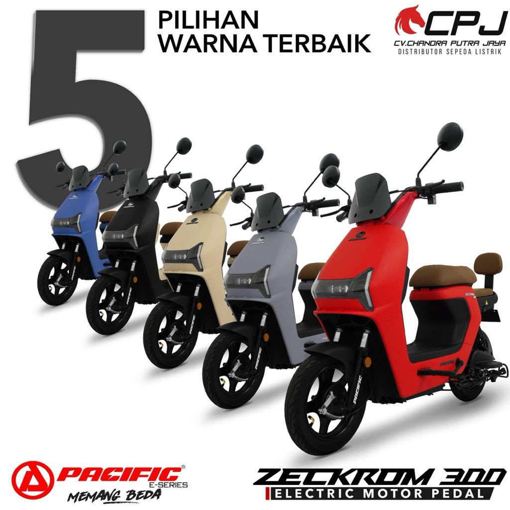 PACIFIC ZECKROM 300 Sepeda Listrik Garansi Resmi