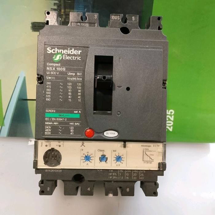 MCCB SCHNEIDER NSX160S 3P 150A 100KA MICROLOGIC 2.2M SCHNEIDER ELECTRIC