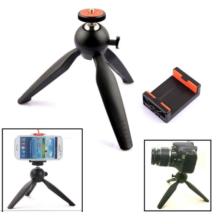 Original Mini Tripod Yun teng YT-228 YT228 Free Holder U for Phone
