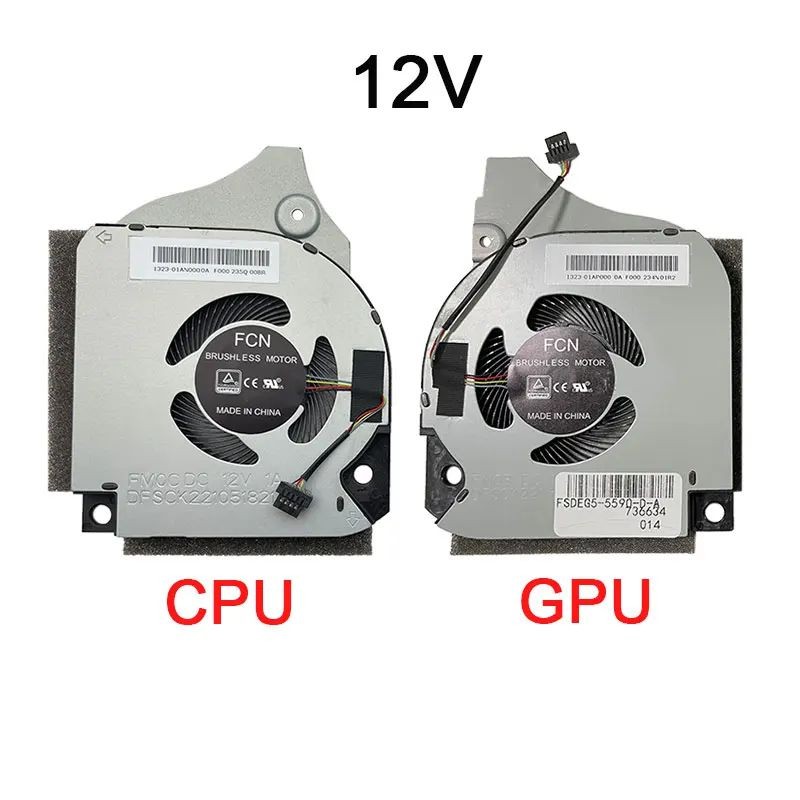 12V 5V NEW Laptop Cpu Gpu Cooling Fan cooler raator for DELL PIRON G7-7790 G7-7590 G5-5590 P82F G7-7