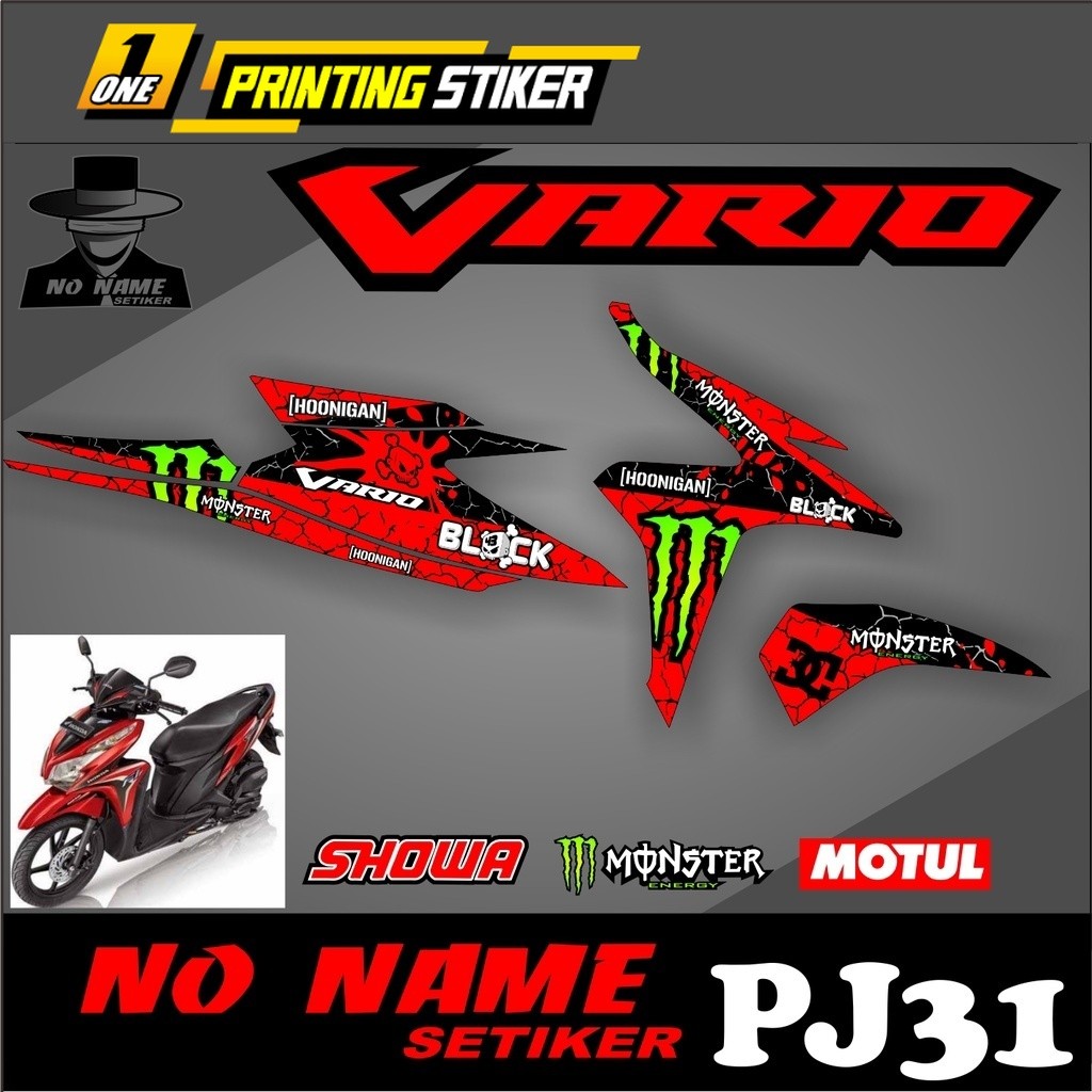 Stiker Striping Vario Techno 125 Fi 2014 Striping Stiker List