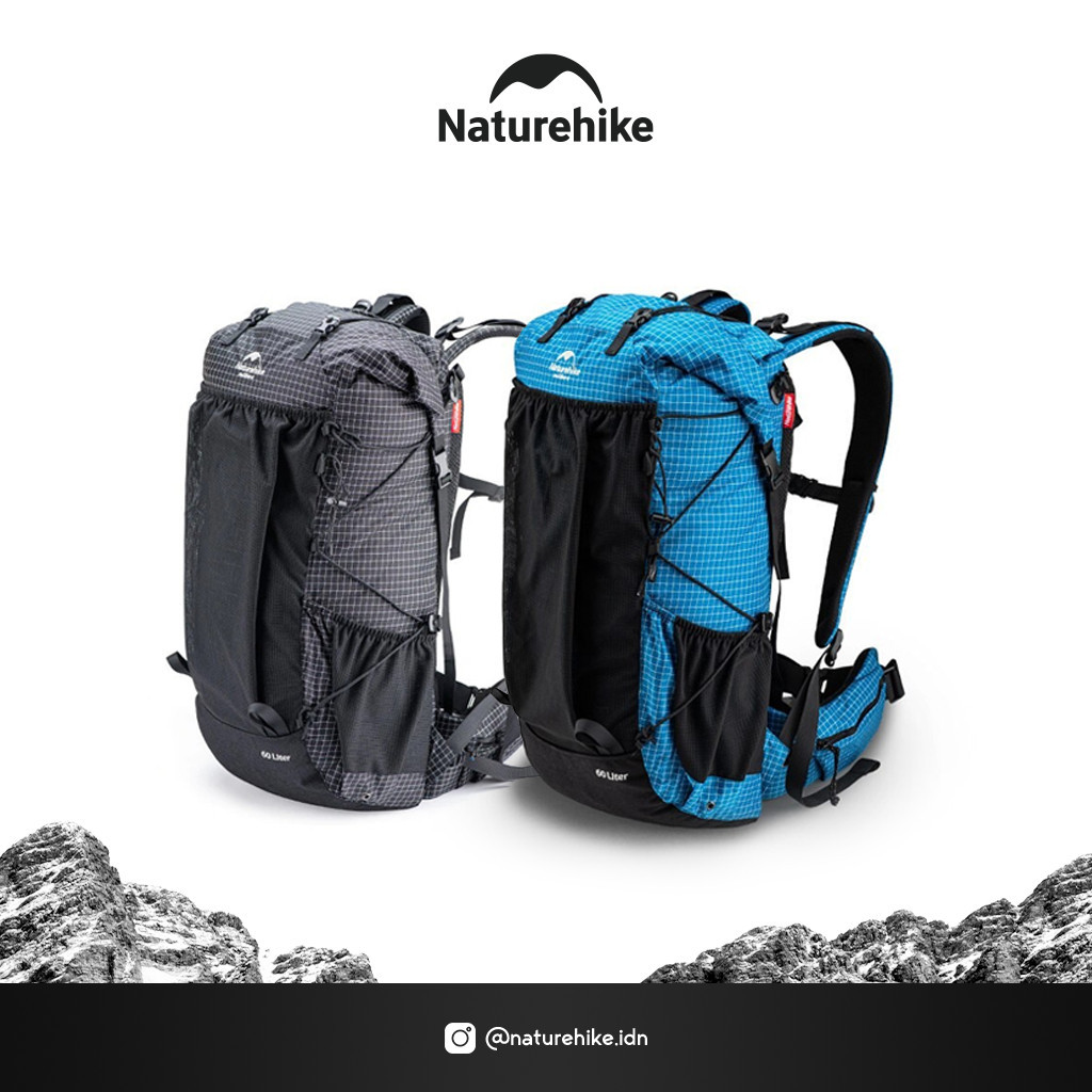 Naturehike NH19BP095 Tas Carrier Gunung Ultralight 60L+5