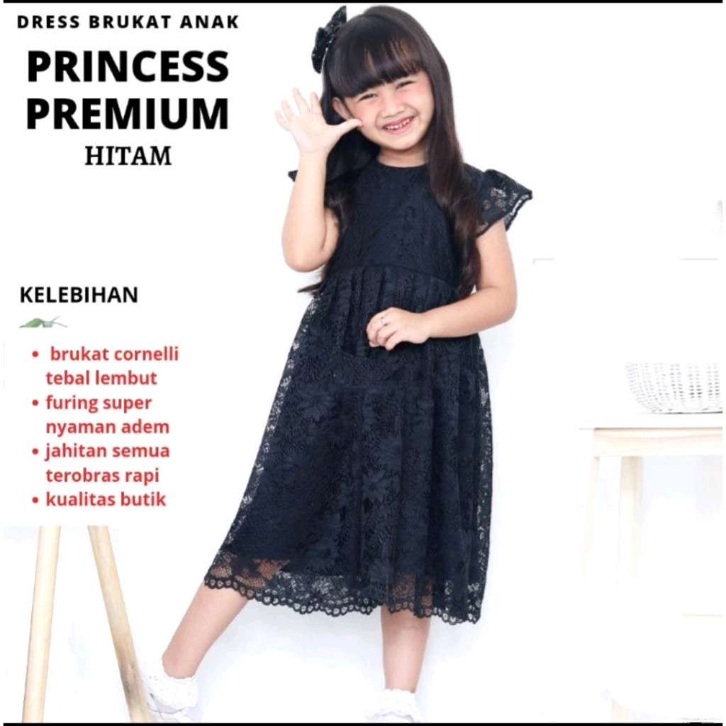 GRATIS ONGKIR-Dress brokat anak perempuan terbaru kekinian / gamis brokat anak perempuan / dress bro