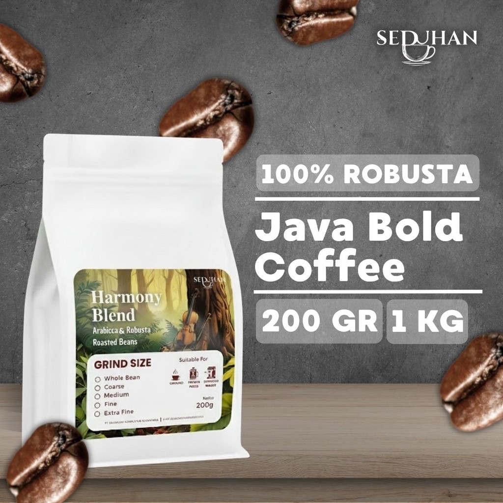 SEDUHAN - Biji Kopi Robusta Java Bold Full Wash (Roasted Beans)